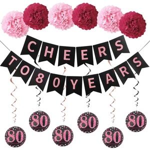 80th Birthday Party Decorations